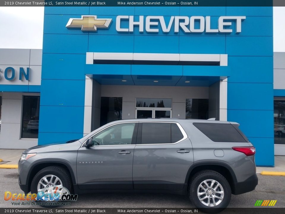 2019 Chevrolet Traverse LS Satin Steel Metallic / Jet Black Photo #1