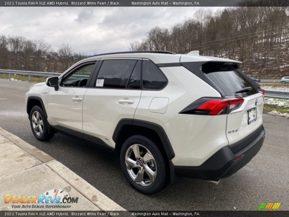 2021 Toyota RAV4 XLE AWD Hybrid Blizzard White Pearl / Black Photo #2