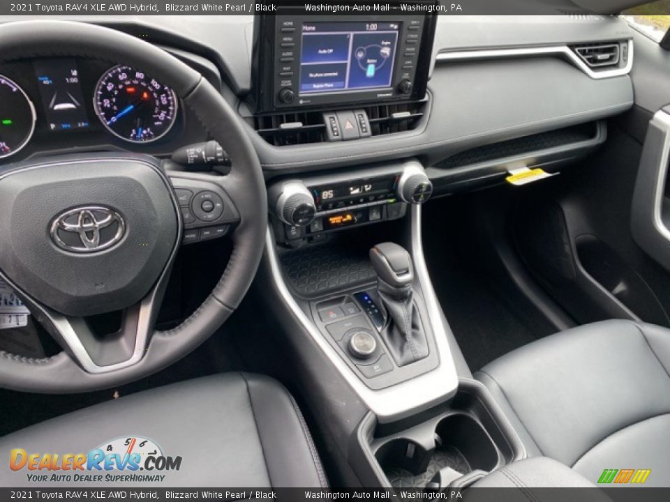 2021 Toyota RAV4 XLE AWD Hybrid Blizzard White Pearl / Black Photo #3