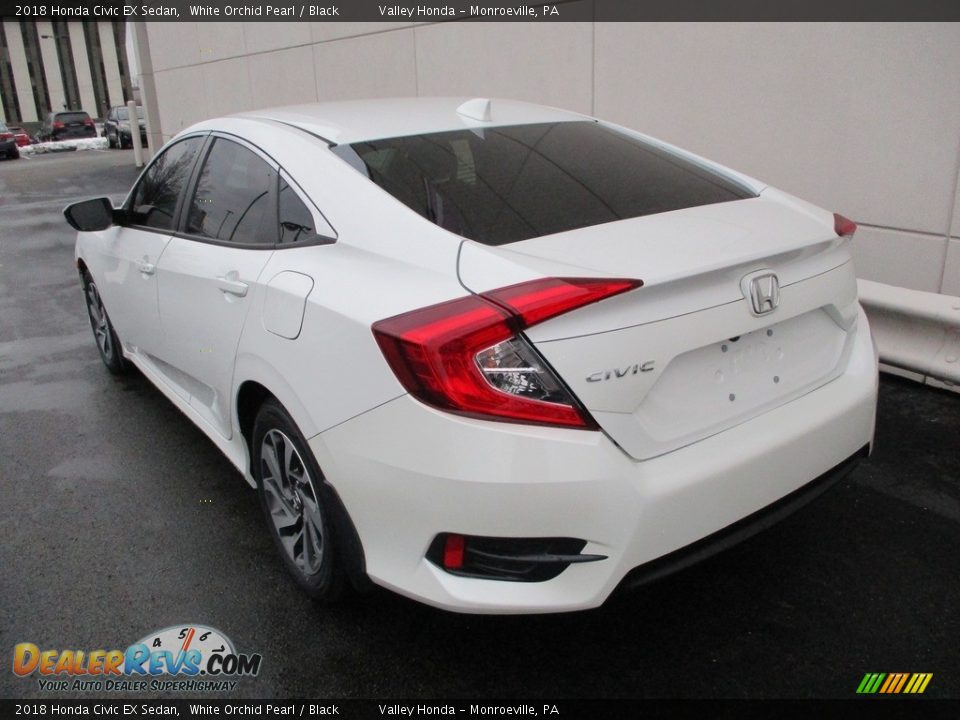 2018 Honda Civic EX Sedan White Orchid Pearl / Black Photo #3