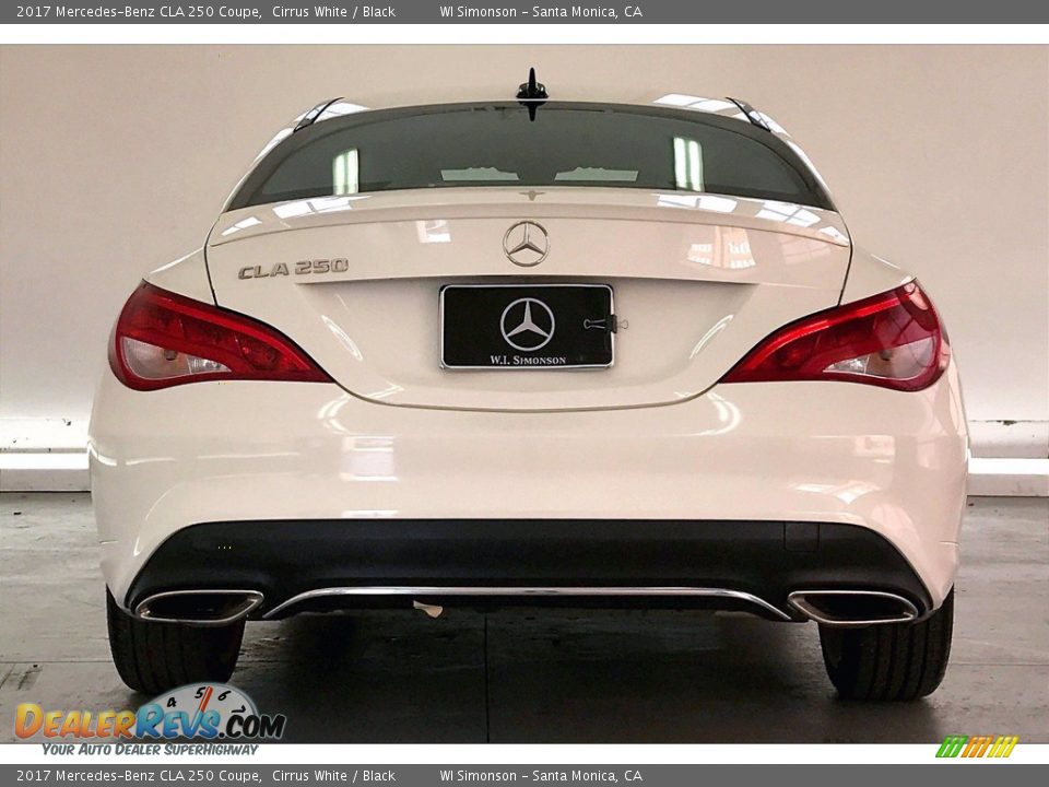 2017 Mercedes-Benz CLA 250 Coupe Cirrus White / Black Photo #3