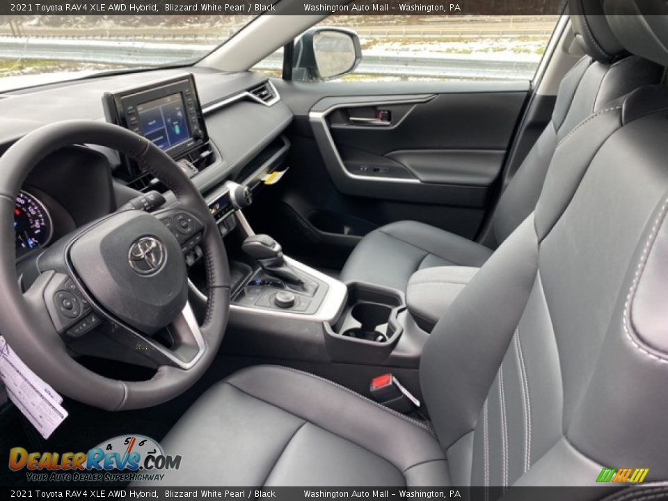 2021 Toyota RAV4 XLE AWD Hybrid Blizzard White Pearl / Black Photo #4