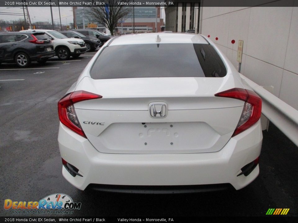 2018 Honda Civic EX Sedan White Orchid Pearl / Black Photo #4