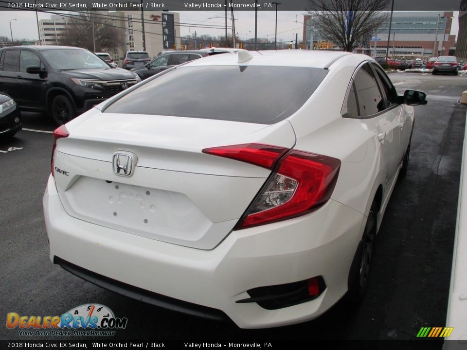 2018 Honda Civic EX Sedan White Orchid Pearl / Black Photo #5