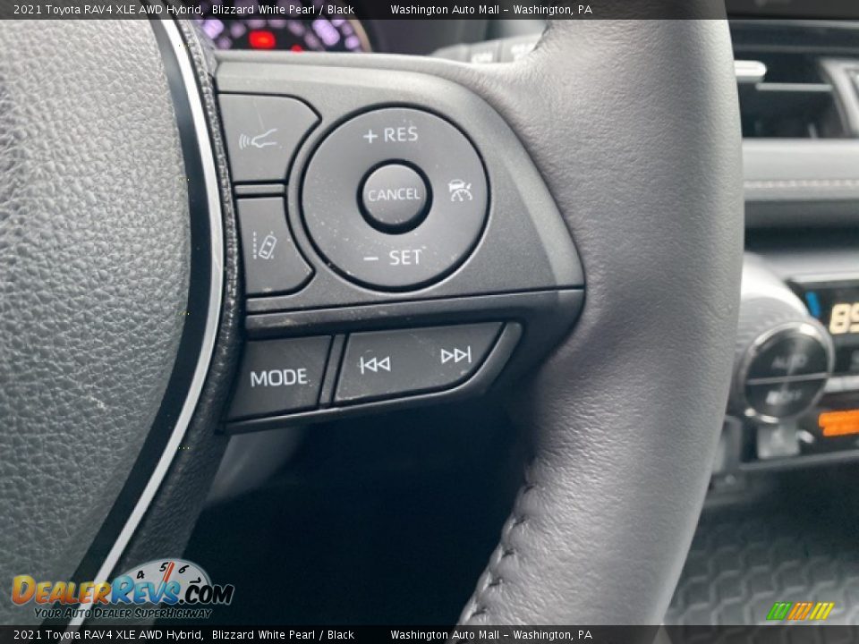 2021 Toyota RAV4 XLE AWD Hybrid Blizzard White Pearl / Black Photo #7