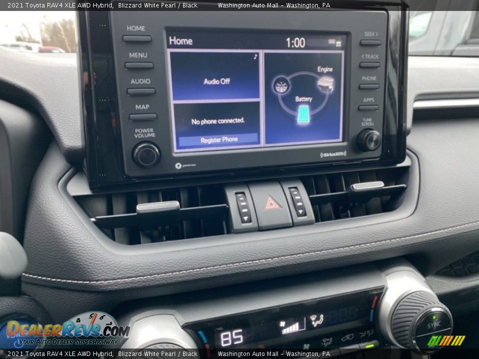 2021 Toyota RAV4 XLE AWD Hybrid Blizzard White Pearl / Black Photo #8