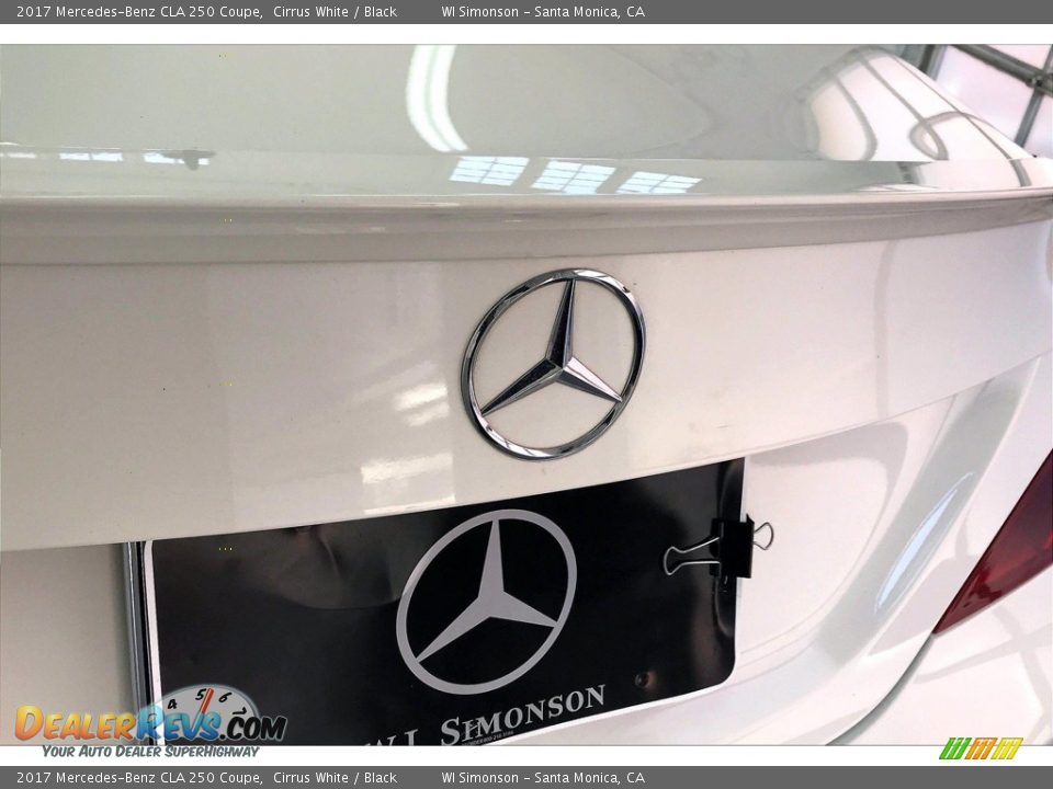 2017 Mercedes-Benz CLA 250 Coupe Cirrus White / Black Photo #7