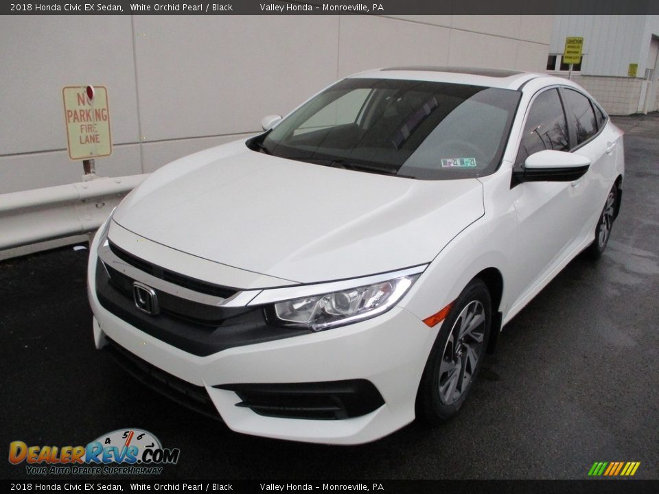 2018 Honda Civic EX Sedan White Orchid Pearl / Black Photo #8