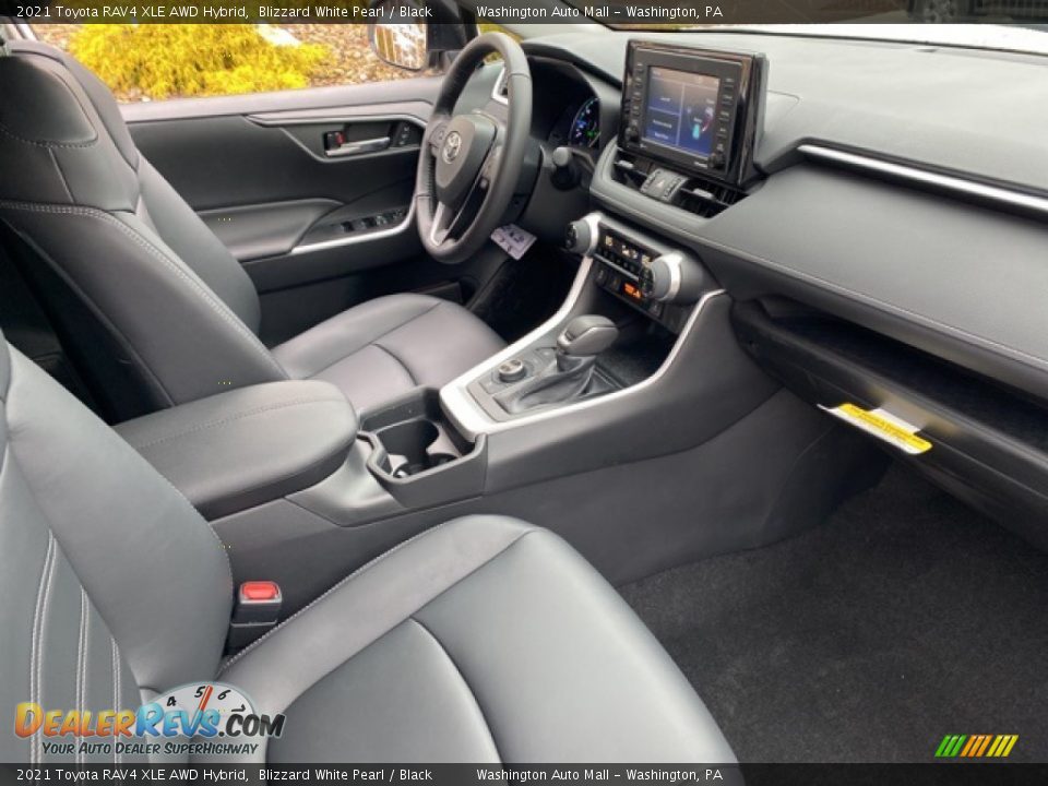 2021 Toyota RAV4 XLE AWD Hybrid Blizzard White Pearl / Black Photo #11