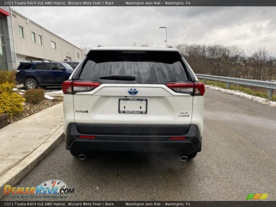2021 Toyota RAV4 XLE AWD Hybrid Blizzard White Pearl / Black Photo #15