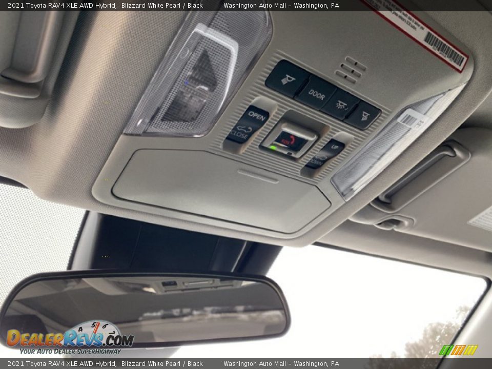 2021 Toyota RAV4 XLE AWD Hybrid Blizzard White Pearl / Black Photo #16