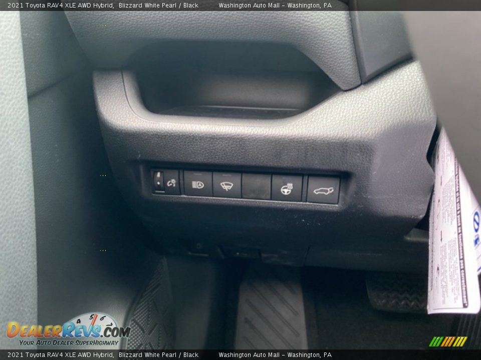 2021 Toyota RAV4 XLE AWD Hybrid Blizzard White Pearl / Black Photo #19