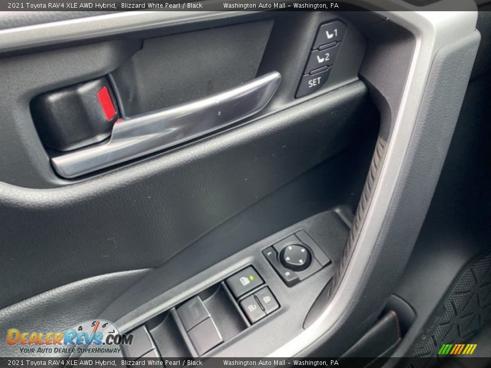 2021 Toyota RAV4 XLE AWD Hybrid Blizzard White Pearl / Black Photo #20