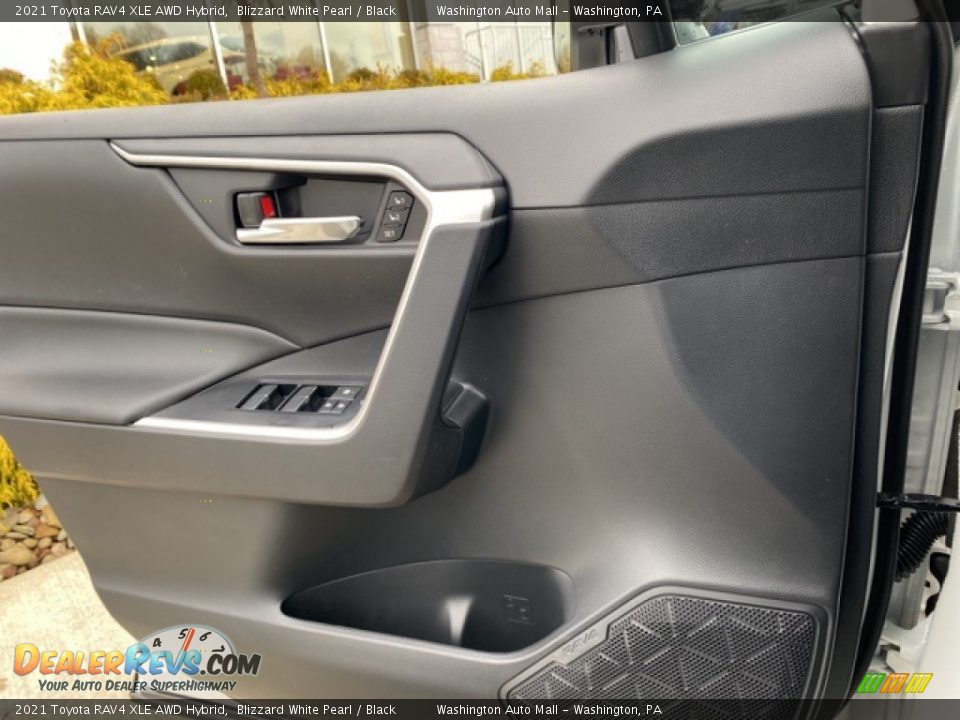 2021 Toyota RAV4 XLE AWD Hybrid Blizzard White Pearl / Black Photo #21