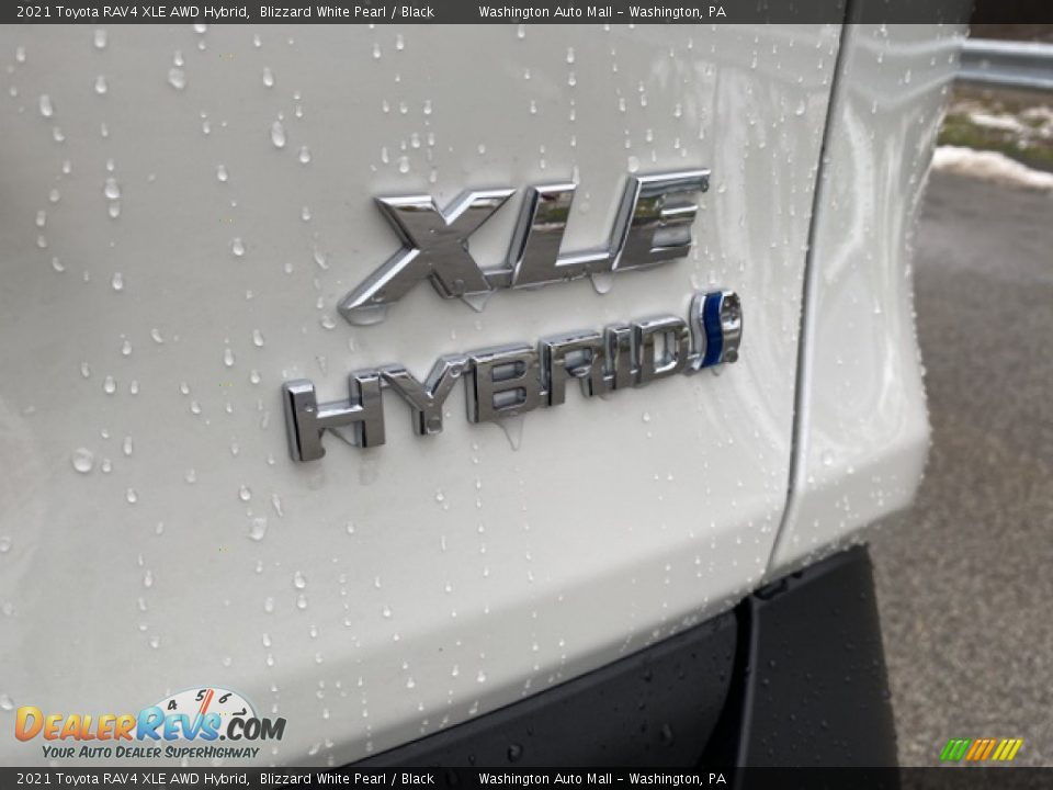 2021 Toyota RAV4 XLE AWD Hybrid Blizzard White Pearl / Black Photo #23