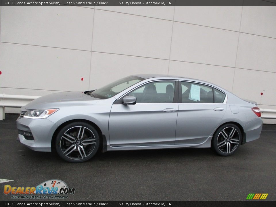 2017 Honda Accord Sport Sedan Lunar Silver Metallic / Black Photo #2