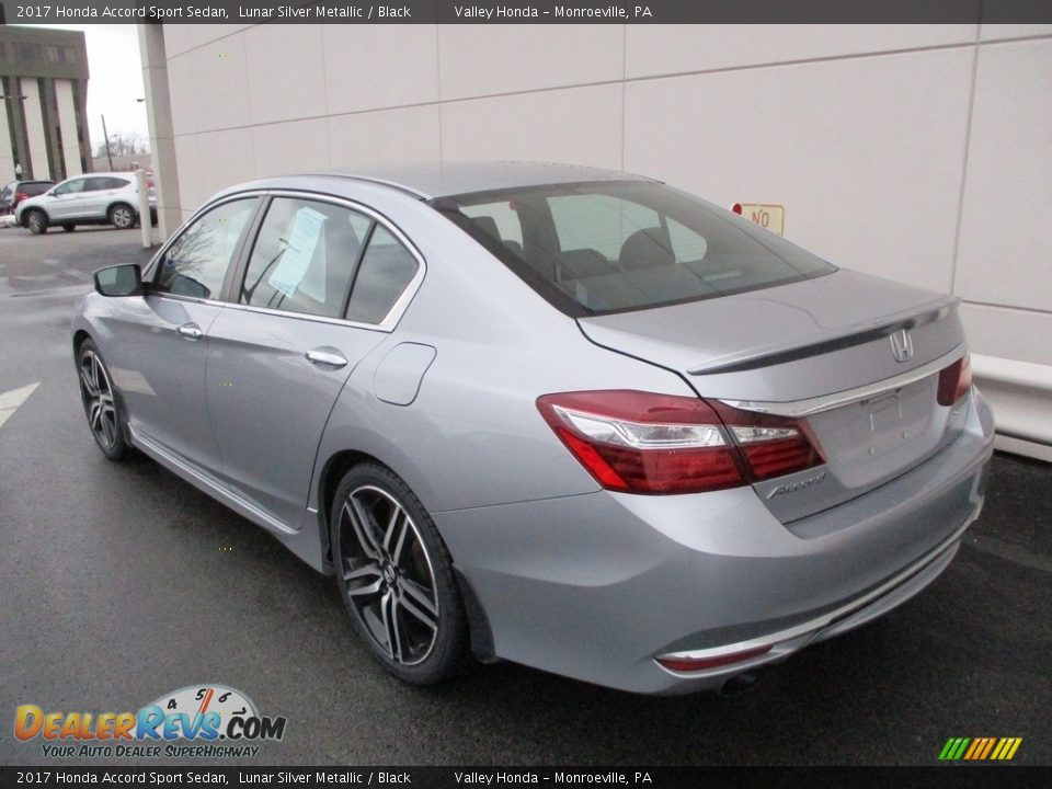 2017 Honda Accord Sport Sedan Lunar Silver Metallic / Black Photo #3