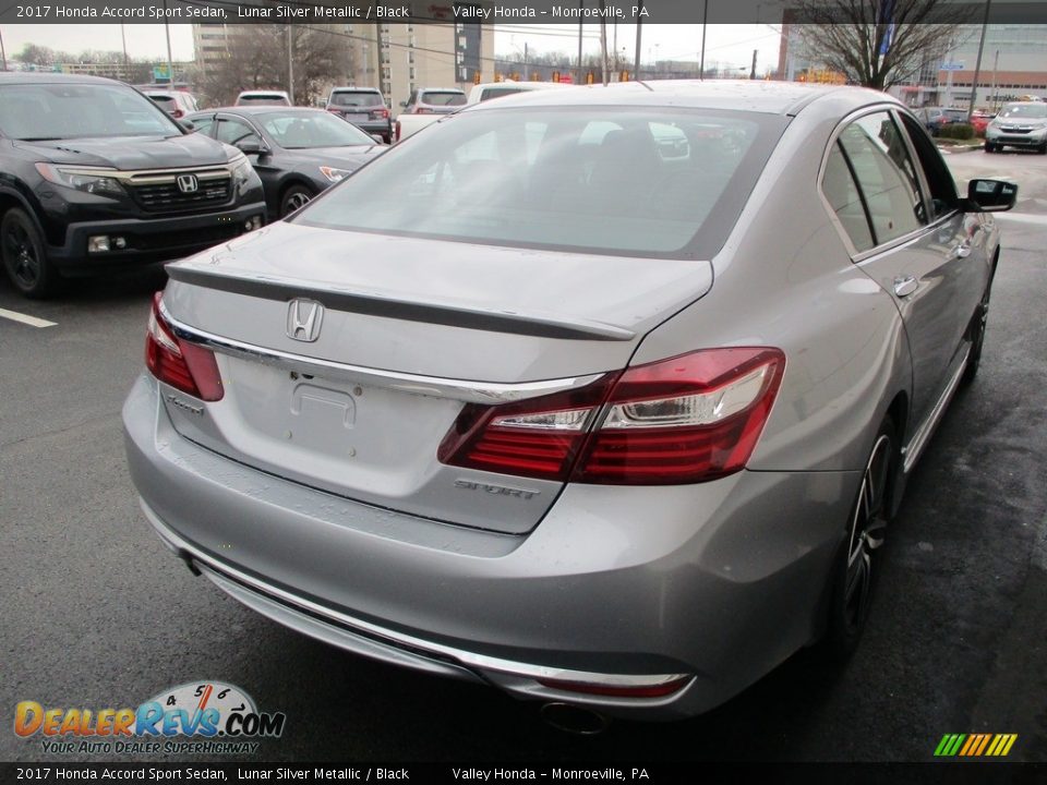 2017 Honda Accord Sport Sedan Lunar Silver Metallic / Black Photo #5