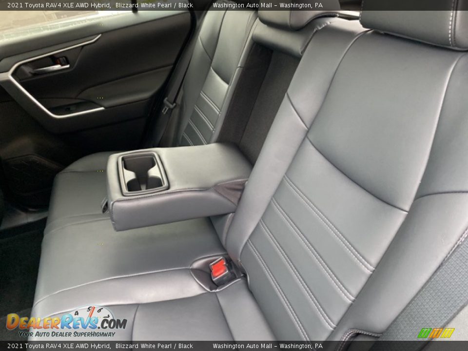 2021 Toyota RAV4 XLE AWD Hybrid Blizzard White Pearl / Black Photo #28
