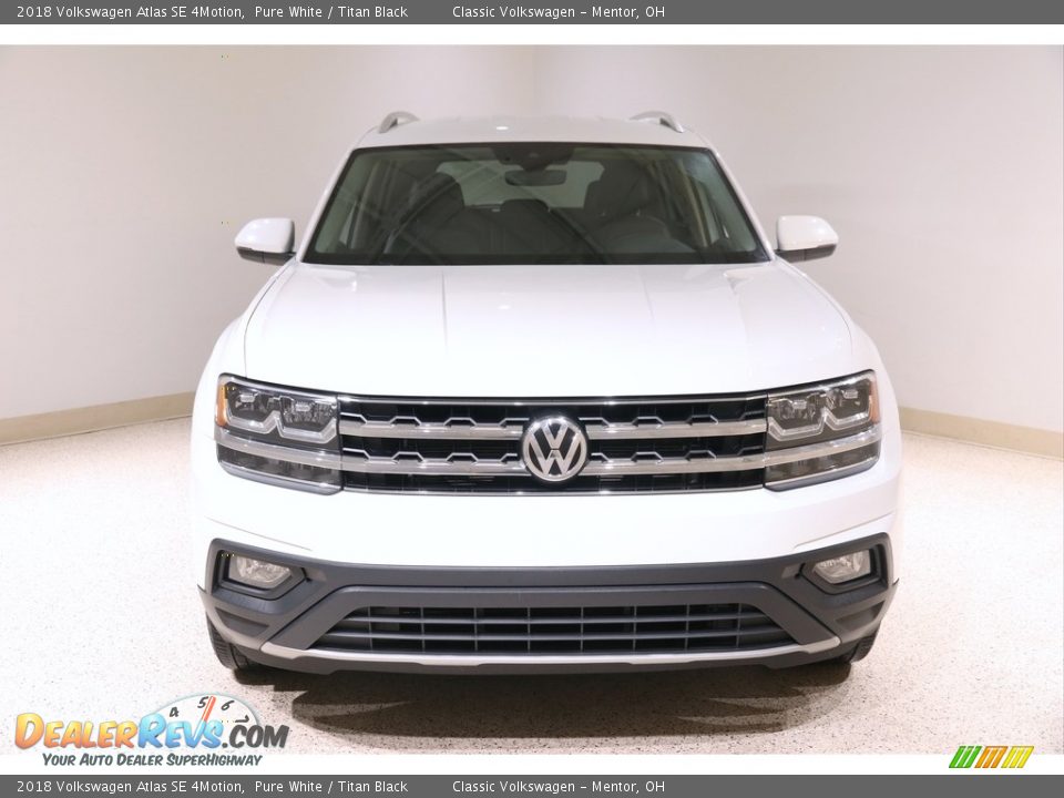 2018 Volkswagen Atlas SE 4Motion Pure White / Titan Black Photo #2