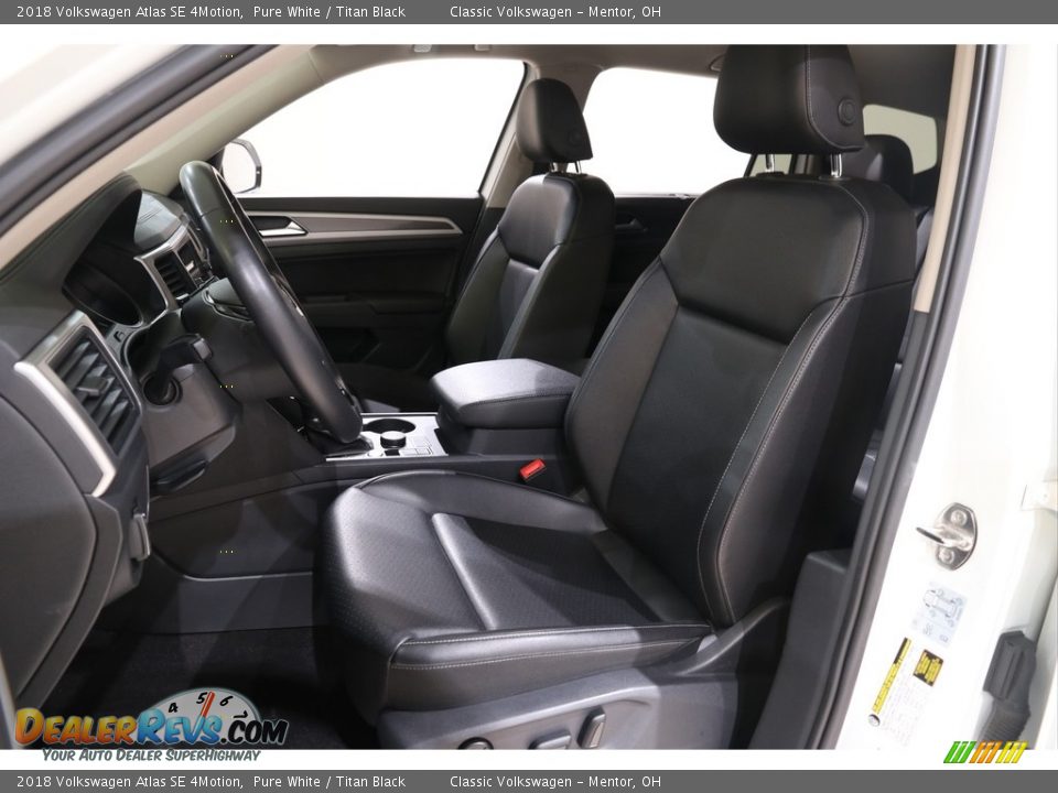 2018 Volkswagen Atlas SE 4Motion Pure White / Titan Black Photo #5