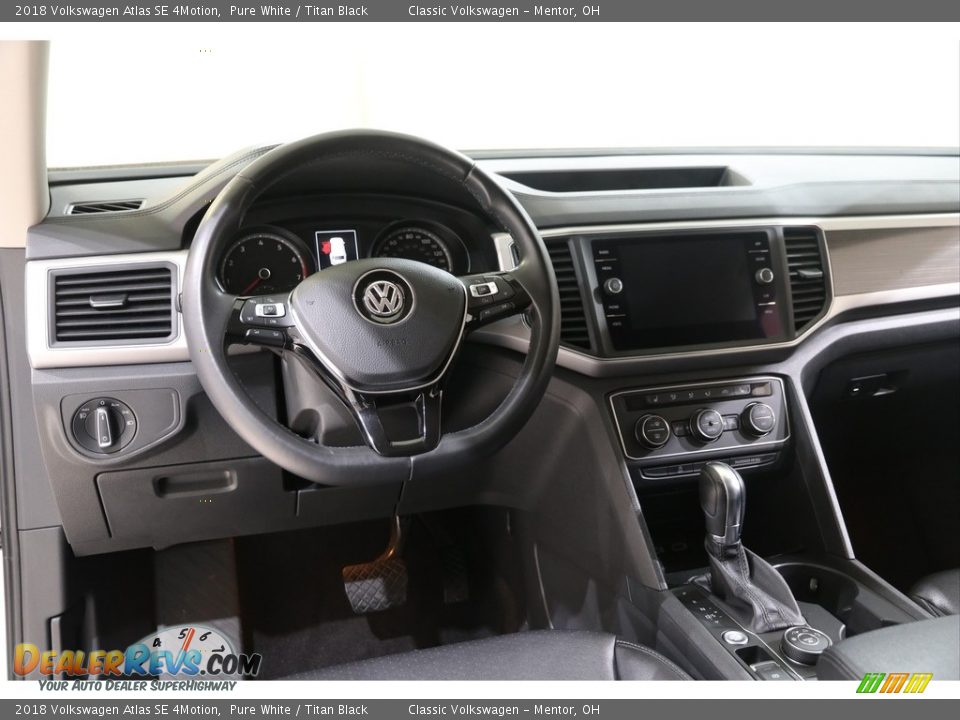 2018 Volkswagen Atlas SE 4Motion Pure White / Titan Black Photo #6