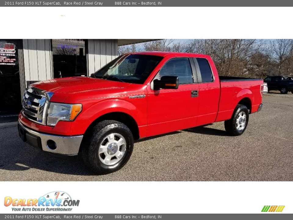 2011 Ford F150 XLT SuperCab Race Red / Steel Gray Photo #1