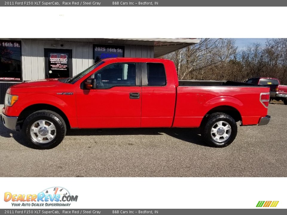 2011 Ford F150 XLT SuperCab Race Red / Steel Gray Photo #2