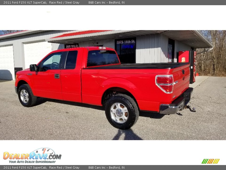 2011 Ford F150 XLT SuperCab Race Red / Steel Gray Photo #3