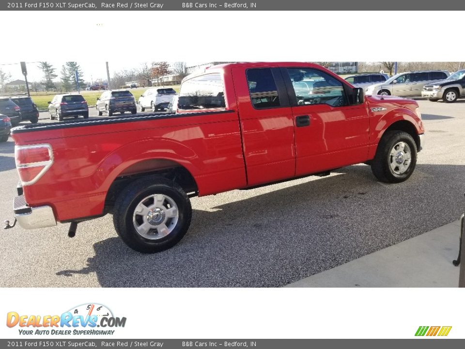 2011 Ford F150 XLT SuperCab Race Red / Steel Gray Photo #6