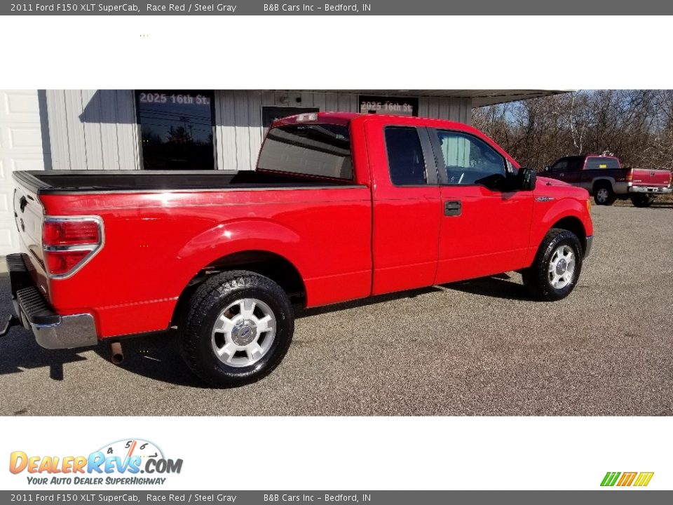 2011 Ford F150 XLT SuperCab Race Red / Steel Gray Photo #7