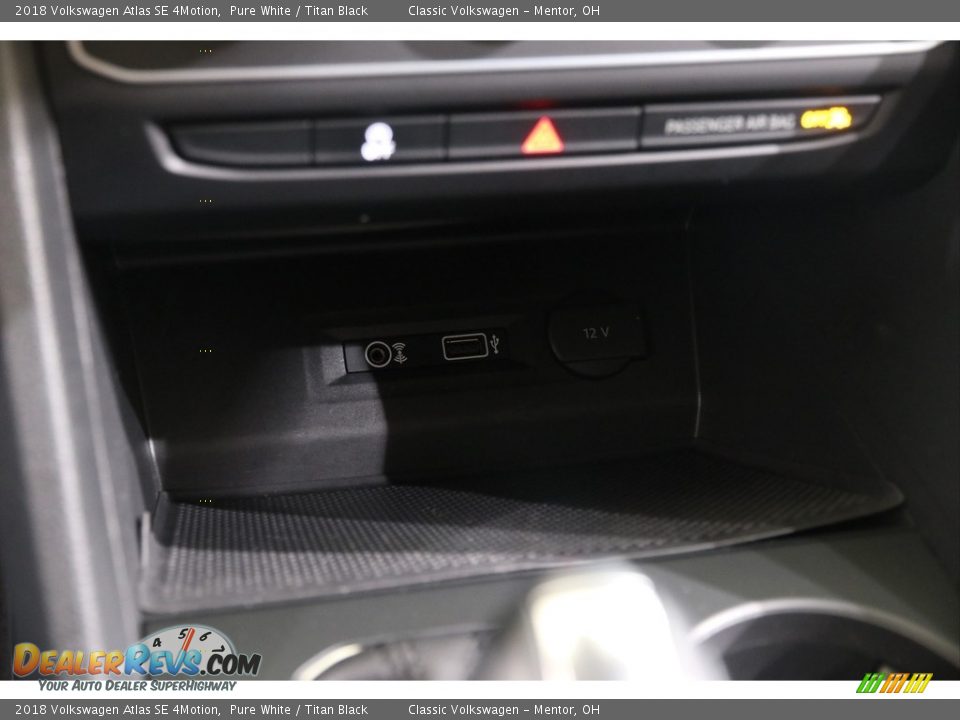 2018 Volkswagen Atlas SE 4Motion Pure White / Titan Black Photo #15