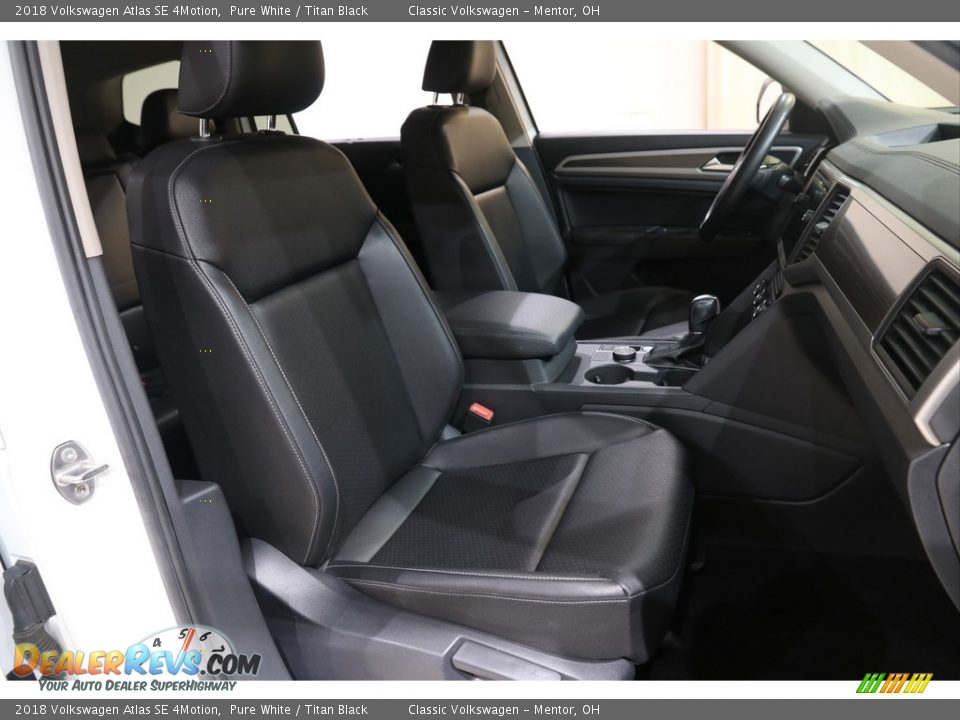 2018 Volkswagen Atlas SE 4Motion Pure White / Titan Black Photo #16