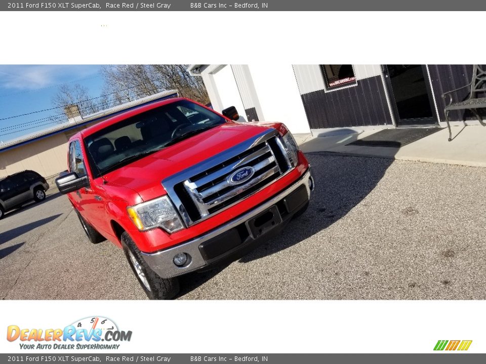 2011 Ford F150 XLT SuperCab Race Red / Steel Gray Photo #10