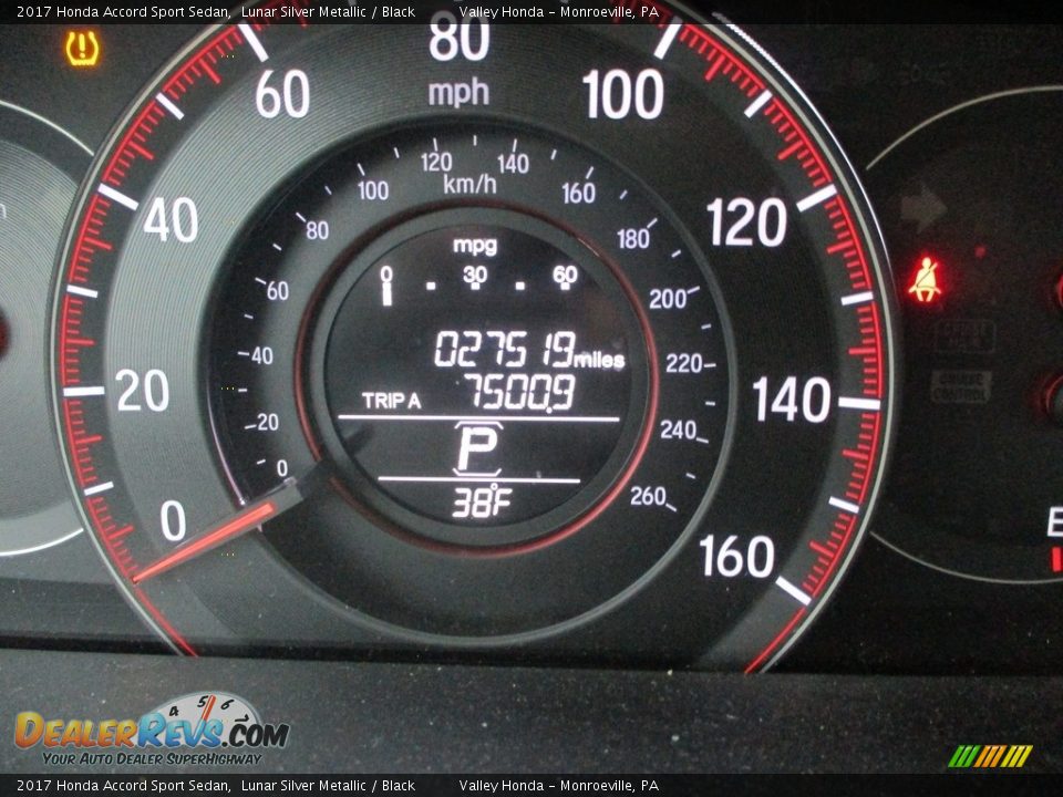 2017 Honda Accord Sport Sedan Lunar Silver Metallic / Black Photo #20