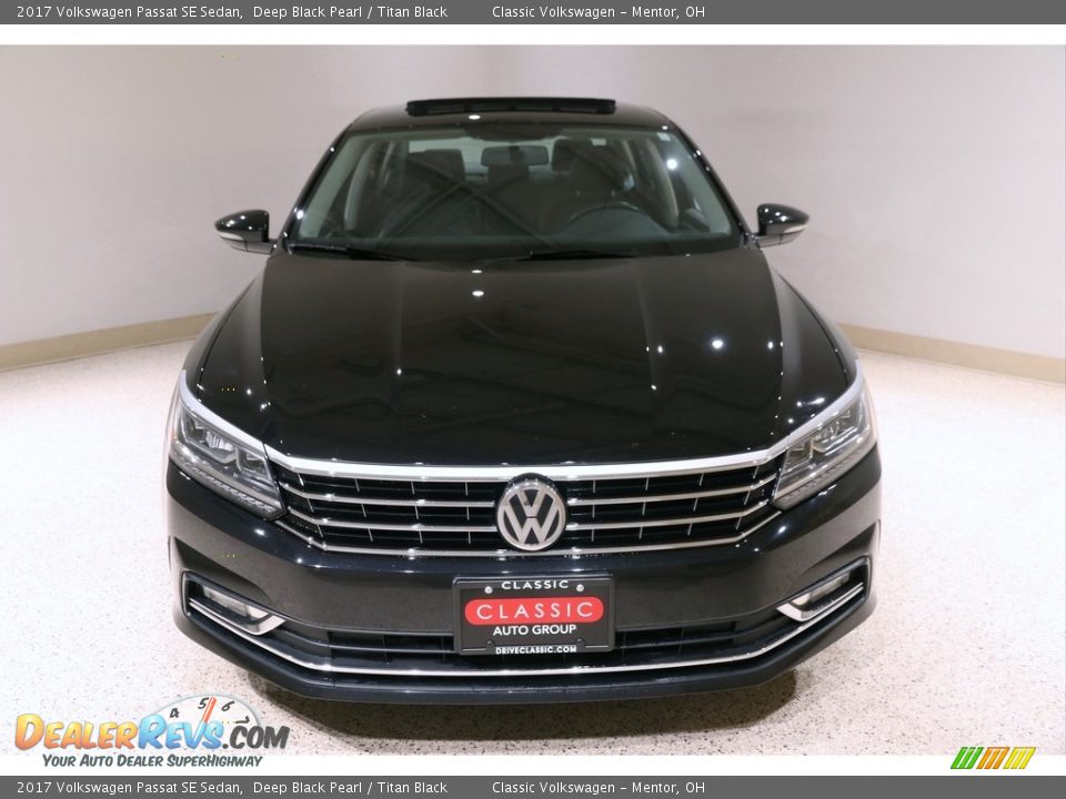 2017 Volkswagen Passat SE Sedan Deep Black Pearl / Titan Black Photo #2