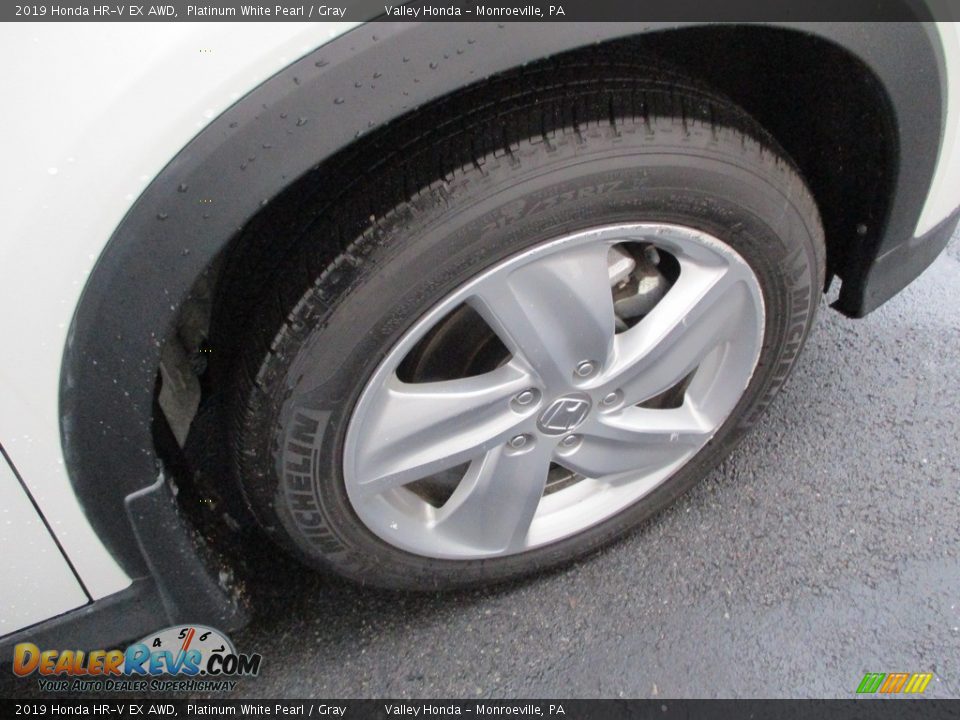 2019 Honda HR-V EX AWD Platinum White Pearl / Gray Photo #7