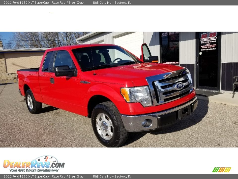 2011 Ford F150 XLT SuperCab Race Red / Steel Gray Photo #21
