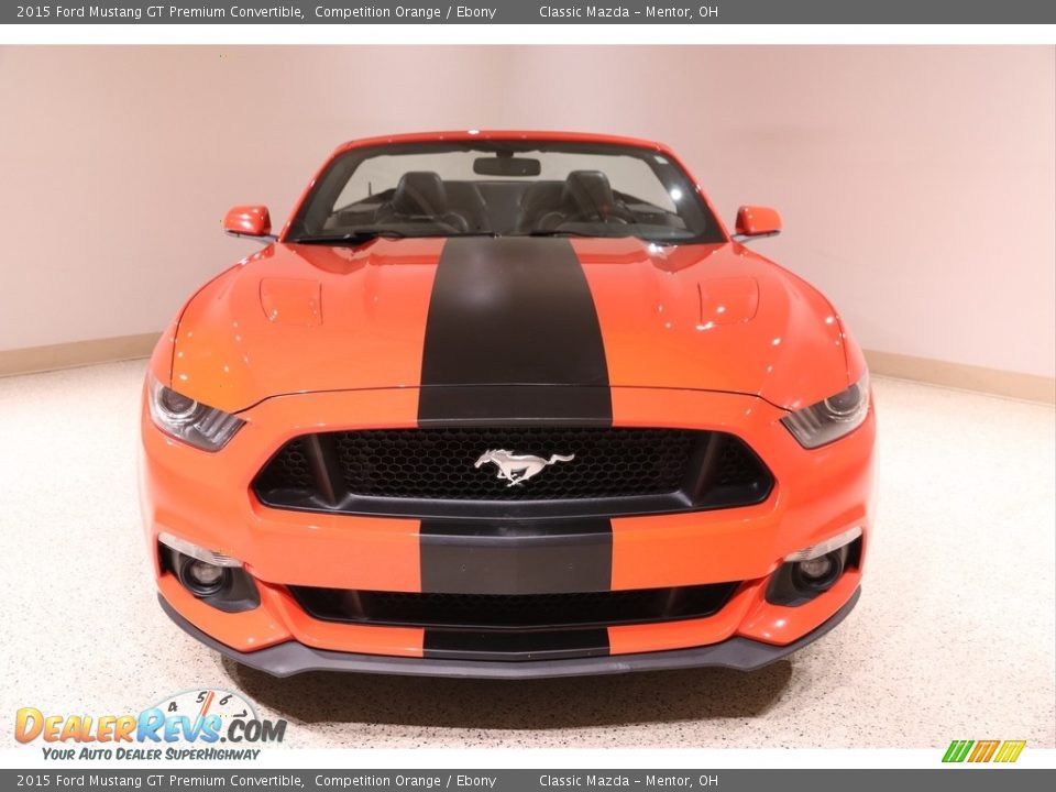 2015 Ford Mustang GT Premium Convertible Competition Orange / Ebony Photo #3