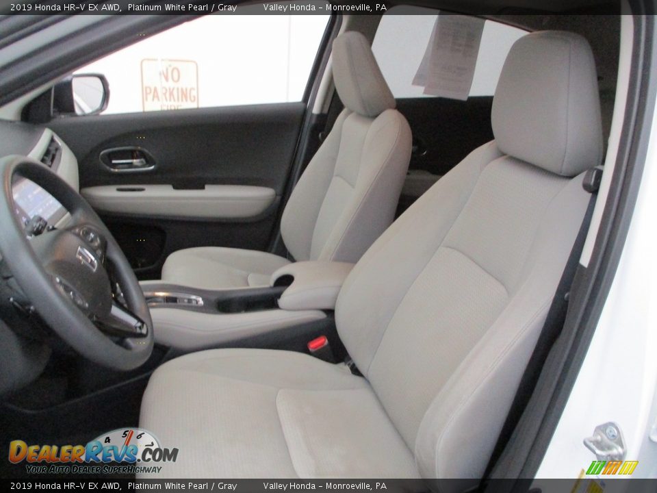 2019 Honda HR-V EX AWD Platinum White Pearl / Gray Photo #13
