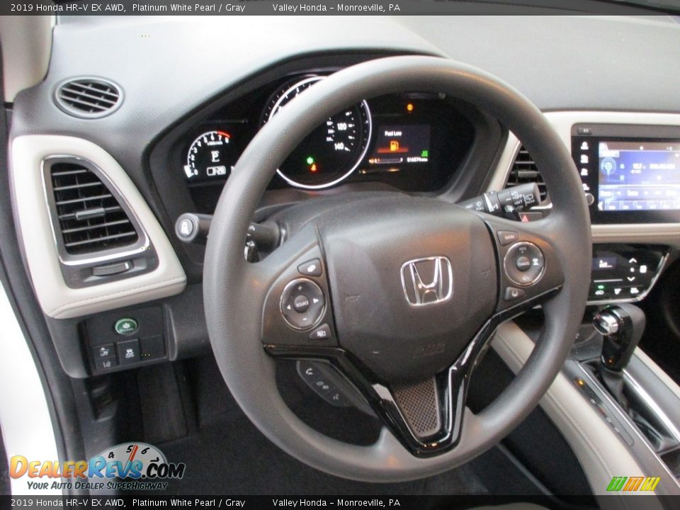 2019 Honda HR-V EX AWD Platinum White Pearl / Gray Photo #15