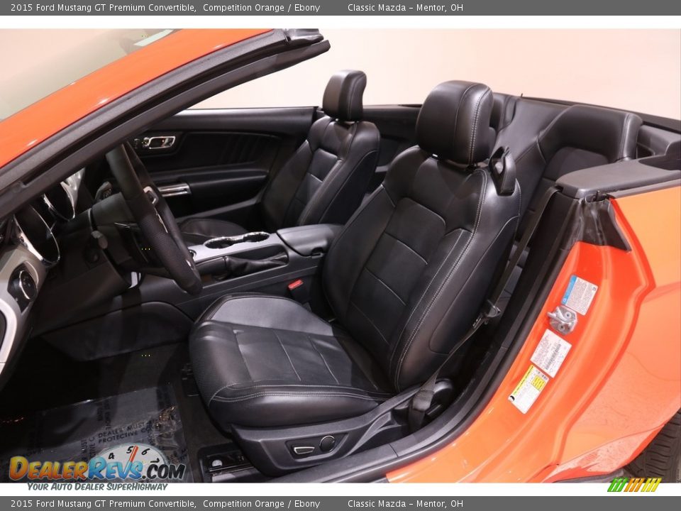 2015 Ford Mustang GT Premium Convertible Competition Orange / Ebony Photo #8
