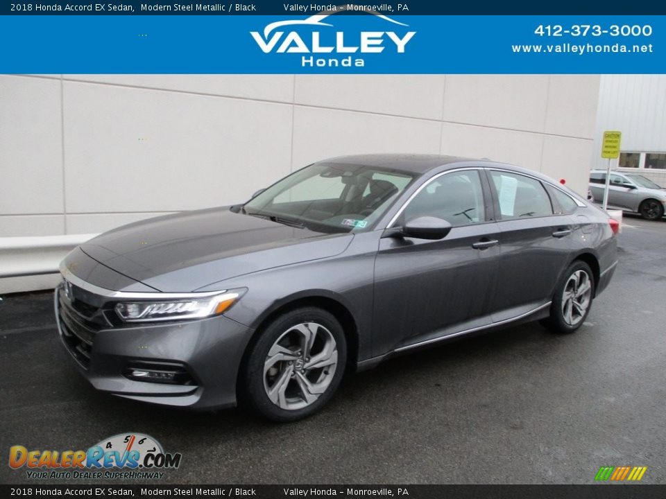 2018 Honda Accord EX Sedan Modern Steel Metallic / Black Photo #1