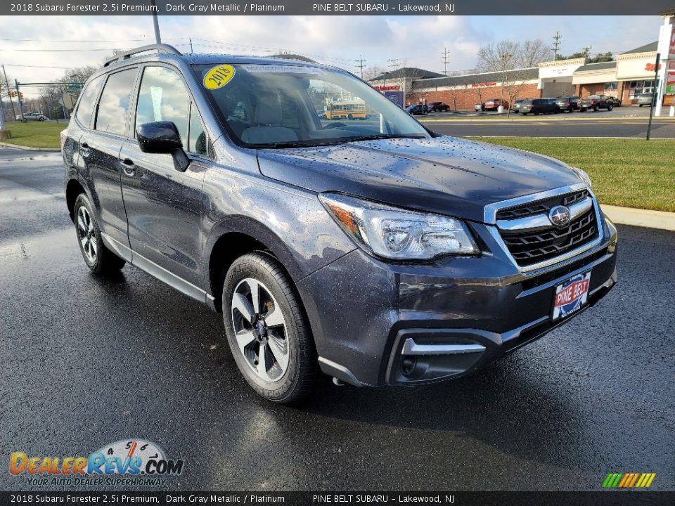 2018 Subaru Forester 2.5i Premium Dark Gray Metallic / Platinum Photo #1