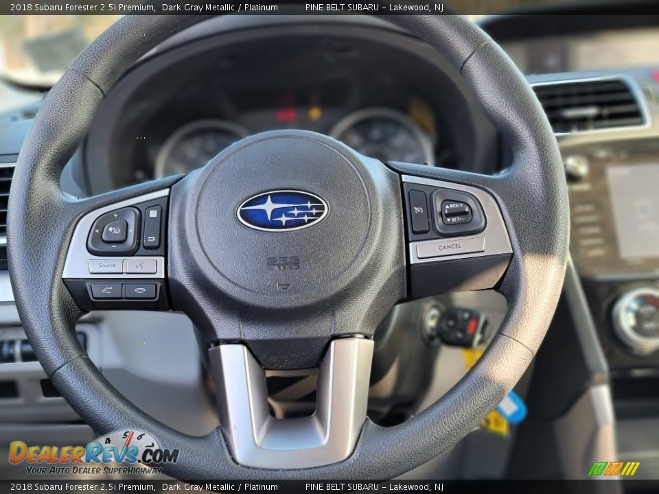 2018 Subaru Forester 2.5i Premium Dark Gray Metallic / Platinum Photo #10