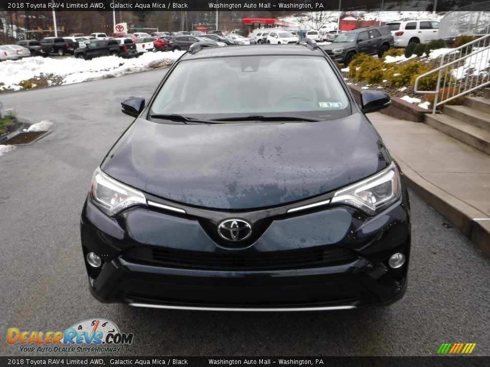 2018 Toyota RAV4 Limited AWD Galactic Aqua Mica / Black Photo #11