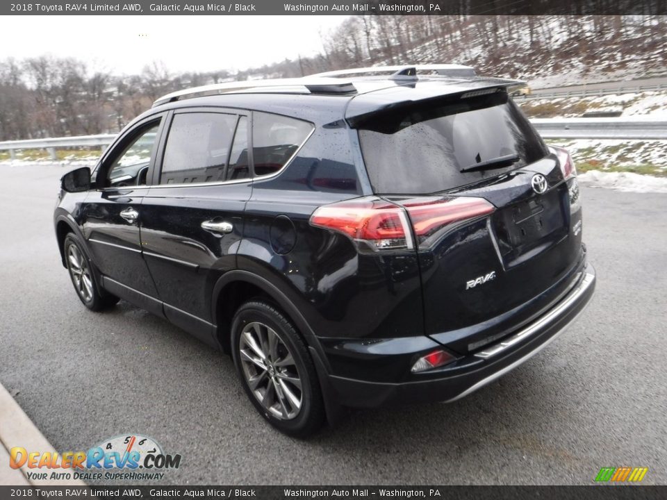 2018 Toyota RAV4 Limited AWD Galactic Aqua Mica / Black Photo #13