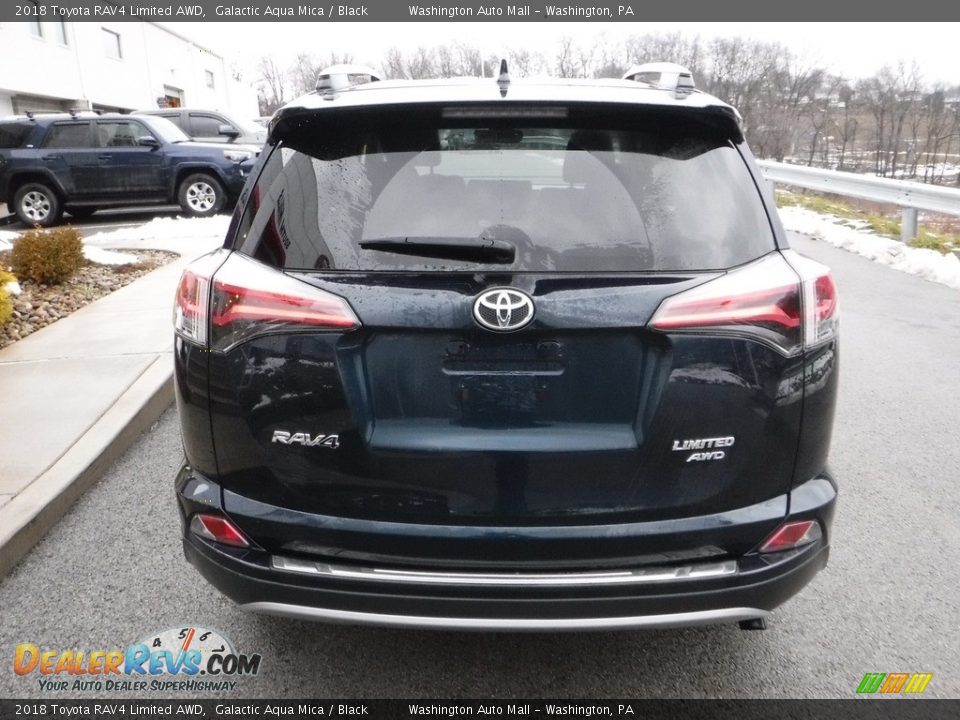 2018 Toyota RAV4 Limited AWD Galactic Aqua Mica / Black Photo #14