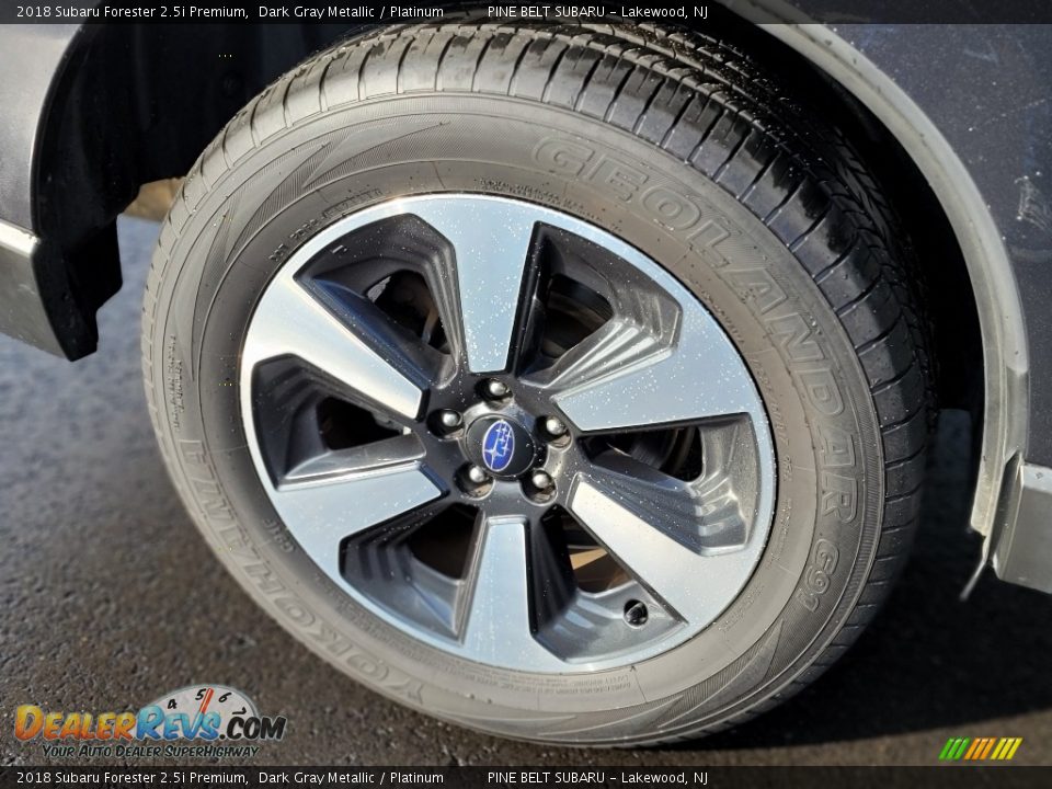 2018 Subaru Forester 2.5i Premium Dark Gray Metallic / Platinum Photo #28