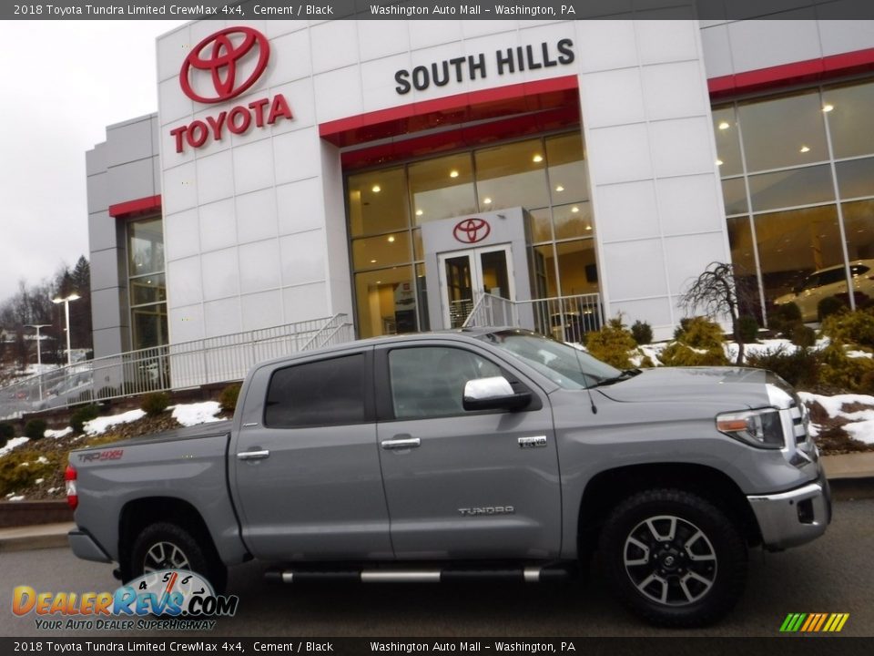 2018 Toyota Tundra Limited CrewMax 4x4 Cement / Black Photo #2